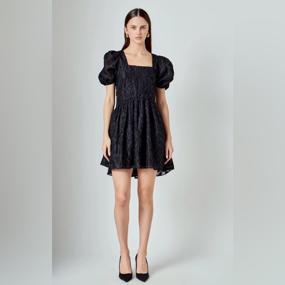 Endless Rose Dresses & Skirts - Endless Rose Black Textured Dress